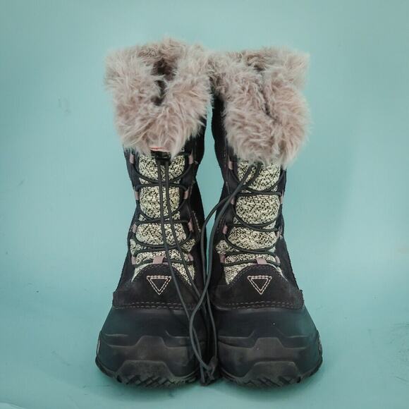 The North Face Size 5 Shellista Heatseeker Lace Up Faux Fur Snow Winter Boots - Picture 2 of 7